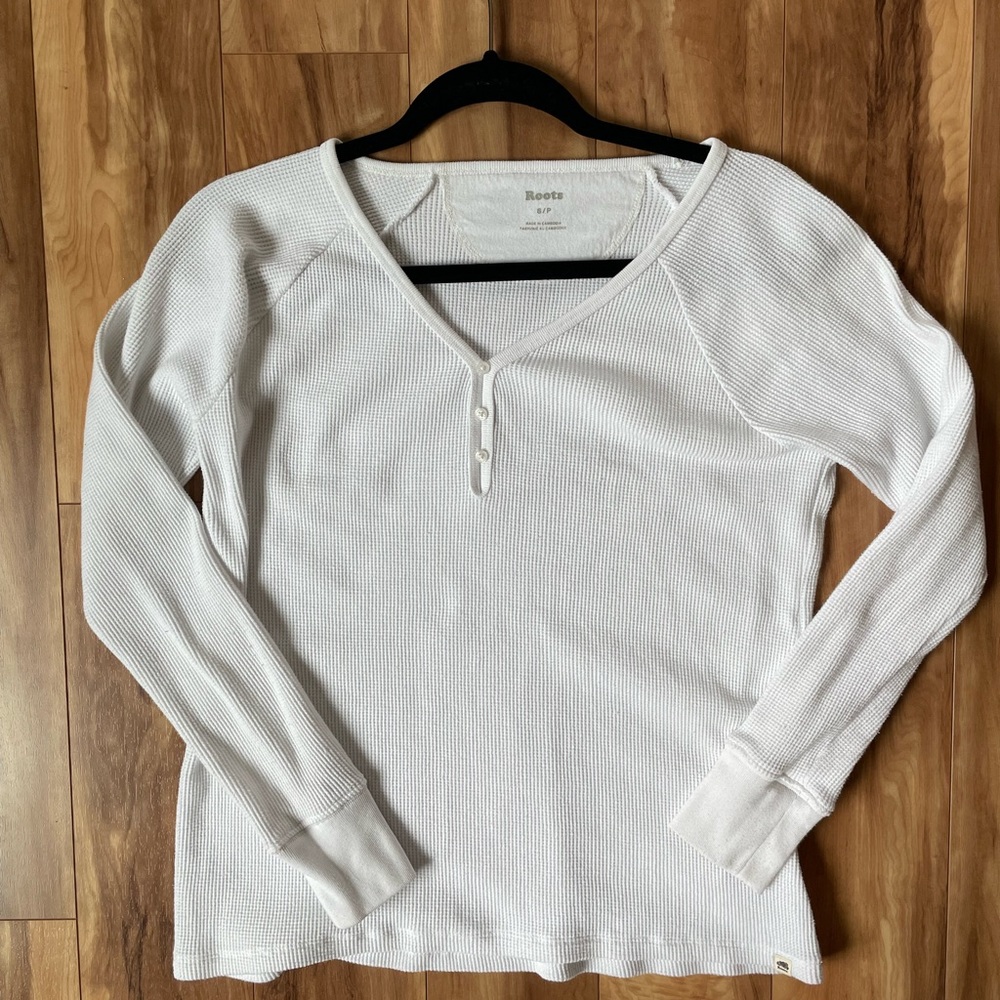 Roots White Henley